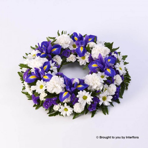 Classic Wreath - Blue and White product image