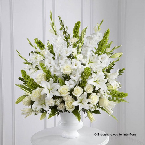 Large White and Green Service  Arrangement product image