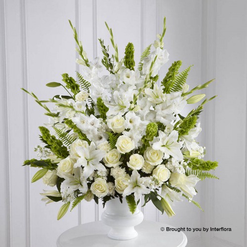 Extra Large White and Green Service  Arrangement product image