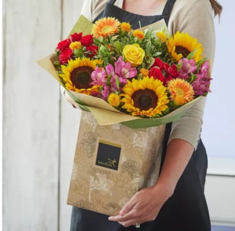 Autumnal Sunflower Hand Tied - Florist Choice product image